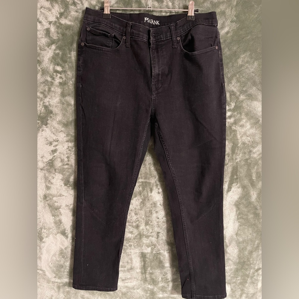 Jos. A. Bank Men's Dark Charcoal Slim Fit Tapered Jeans